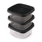 Kit 3 Potes Quadrados Multiuso 580ml