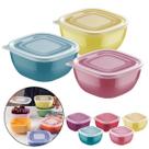 Kit 3 Potes Tramontina Mix Colo Com Tampa 300ml Colorido