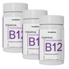 Kit 3 Potes Vitamina B12 Cianocobalamina 9,94 Mcg Suplemento Alimentar Concentrado natural 100% Puro Natunéctar 180 Capsulas
