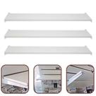 Kit 3 Prateleira Painel Canaletado Com Suporte E Ventosa 30x60cm Branco Kit 3 Prateleira Painel Canaletado Com Suporte E Ventosa 30x60cm Branco