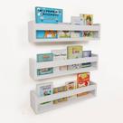 Kit 3 Prateleira para Livros Infantil Montessoriana 60cm