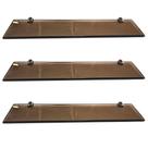 Kit 3 Prateleira Vidro 40cm x 10cm 8mm Premium Kit 3 Prateleira Vidro 40cm x 10cm 8mm Premium