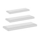Kit 3 Prateleiras 10CM De Largura Comprimentos Variados 10x70 10x50 10x30 MDF MARITIMO Maior Resistencia E Durabilidade Com Kit Montagem E Manual