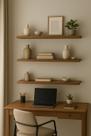 Kit 3 Prateleiras Amadeirada 25x10 para Sala e Quarto Organização e Decoração de Ambientes com Design Elegante e Funcio