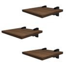 Kit 3 Prateleiras Banheiro Sala Quarto Multiuso 20x25 Cádis