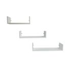 Kit 3 Prateleiras de Parede Decorativas Branco Herrero