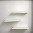Kit 3 Prateleiras Mdf 15mm Branca 60x20cm Fixação Invisível