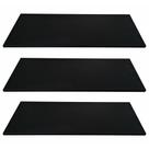 Kit 3 Prateleiras Mdf 50x20 Preto Nicho Livros Revista