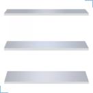 Kit 3 Prateleiras Mdf 90x30 Moderna Suporte Parede Quarto