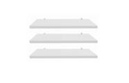 Kit 3 Prateleiras Mdf/mdp 15mm Organizador De Parede Suporte Cantoneira 30x15 Branco Kit 3 Prateleiras Mdf/mdp 15mm Organizador De Parede Suporte Cantoneira 30x15 Branco