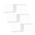 KIT 3 Prateleiras MDF Personalizada Design Moderno Em Z Suporte Invisivel Acompanha Kit Montagem E manual