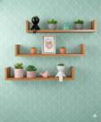 Kit 3 Prateleiras Nichos em U 60x15 100 MDF com Suportes Cantoneira Cadeirinha