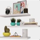 Kit 3 Prateleiras Retas Em MDF Branco Decorativas 60 x 15 Kit 3 Prateleiras Retas Em MDF Branco Decorativas 60 x 15