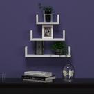 Kit 3 Prateleiras Retas Variadas Em U Decorativo Moderno Hall de Entrada