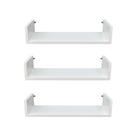 Kit 3 Prateleiras Tipo U 45x20x11,5cm