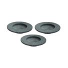 Kit 3 Pratos Risoto Massa Chapéu Invertido Pedra Sabão 26Cm