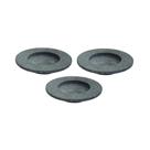 Kit 3 Pratos Risoto Massa Pedra Sabao 22cm Amadeirado Industria Sao Jose