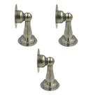 Kit 3 prendedor de porta magnetico adesivo inox escovado