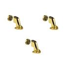 Kit 3 prendedor fixador trava porta magnético dourado brilhante 808 imab piso e parede + parafusos