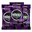 Kit 3 Preservativo Prudence Cores e Sabores Uva 3 Unidades
