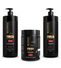 Kit 3 Produtos Bio Extratus Força Com Pimenta 1L Oficial
