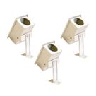 Kit 3 Proteções Reforçadas Câmera Segurança bullet 11x23x9cm