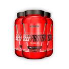 Kit 3 Proteína Hidrolisada Beef Integral Medica Chocolate 900g