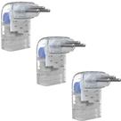 Kit 3 Protetor Contra Surtos 3 Pinos 10a Transp - Clamper