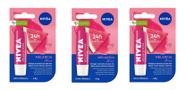 Kit 3 Protetor Labial Nivea Melancia Shine 4,8g - Nivea Kit 3 Protetor Labial Nivea Melancia Shine 4,8g - Nivea