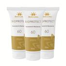 Kit 3 Protetor Solar Facial Melasma, Manchas De Sol, Acne Toque Seco Bioprotect BIOFLORATTUS