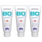 Kit 3 Protetor Solar FPS 80 Corpo E Rosto Bloqueador Profissional 120g Mavaro