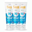 Kit 3 Protetor Solar Kids FPS70 Sun Prime 180g Infantil Sol