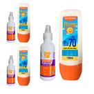 Kit 3 Protetores FPS 70 + 3 Repelentes Happy Sol Icaridina