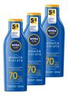 Kit 3 Protetores Solar Protect & Hidrata Fps70 200ml Nivea