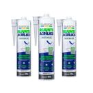 Kit 3 Pu 40 400g Rejunte Acrílico Barone Diversas Cores