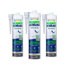 Kit 3 Pu 40 400g Rejunte Acrílico Barone Diversas Cores