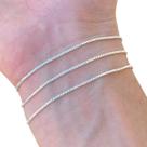 Kit 3 Pulseira Feminina de Prata 925 Legítima Veneziana 18cm