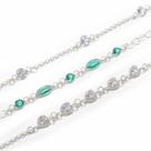 Kit 3 Pulseiras Com Pedras Prata Legitima 925