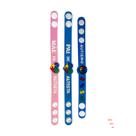 Kit 3 Pulseiras de Silicone Quebra-Cabeça Autismo Família Pai e Mãe de Autista