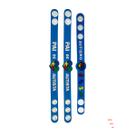 Kit 3 Pulseiras de Silicone Quebra-Cabeça Autismo Família Pai e Mãe de Autista