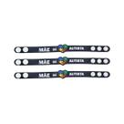 kit 3 Pulseiras infantis emborrachada com regulagem autismo pai mãe de autista
