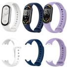 Kit 3 Pulseiras Mi Band 10 9 8 Compativel Silicone Premium Cor:KIT6 - Cinza Escuro/ Azul Marinho/ Preto