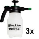 Kit 3 Pulverizador Pressão Previa 1,5 Litros Brudden Practical