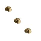 Kit 3 puxador beetle com base granada zen gold escovado