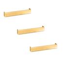 Kit 3 puxador creta dourado zen 192 mm zp3950.955 Kit 3 puxador creta dourado zen 192 mm zp3950.955
