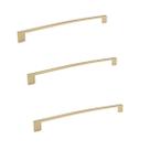 Kit 3 puxador dourado fosco il 950 italy line metal 224mm c/ parafusos Kit 3 puxador dourado fosco il 950 italy line metal 224mm c/ parafusos
