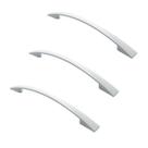 Kit 3 puxador italy line 2092 branco metal 096mm com parafusos Kit 3 puxador italy line 2092 branco metal 096mm com parafusos