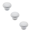 Kit 3 puxador italy line il7038 ceramica branco com parafuso Kit 3 puxador italy line il7038 ceramica branco com parafuso
