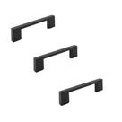 Kit 3 puxador preto fosco il 950 italy line metal 64mm c/ parafusos Kit 3 puxador preto fosco il 950 italy line metal 64mm c/ parafusos
