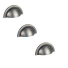 Kit 3 puxador shell zen niquel velho 48mm zp4319.889 concha